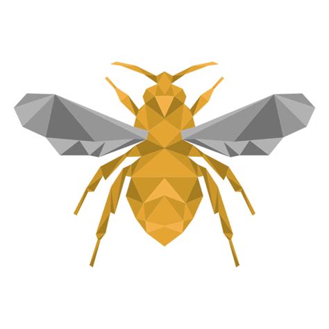 Bee Wasp Wing Leg Low Poly Insect Png And Svg Design For T Shirts