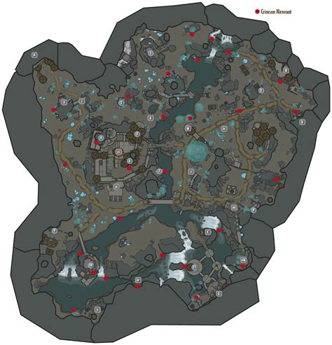 Elder Scrolls V Skyrim Crimson Ninroot Locations Map - GamingReality