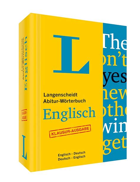 Langenscheidt Abitur W Rterbuch Englisch Buch Mit Online Anbindung