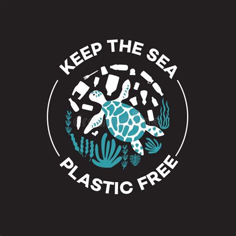 Keep Sea Plastic Free Stock Illustrations Keep Sea Plastic Free