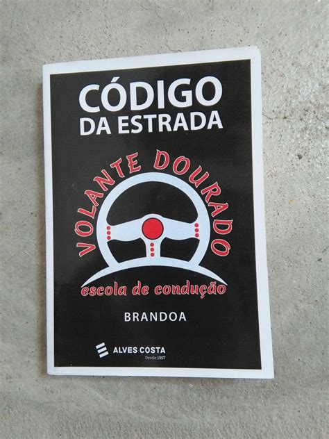 Código da Estrada Escola de Condução Volante Dourado BrandLivro Novo