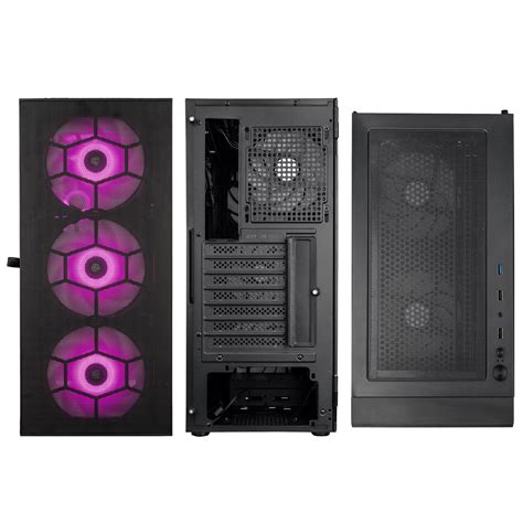 Kolink Observatory Hf Mesh Argb Midi Tower Case Black Falcon Computers