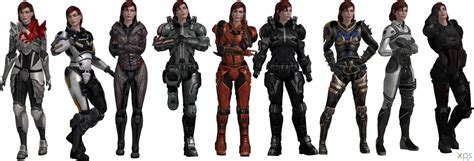 Me Jane Shepard Armors Set I Xps By Https Deviantart