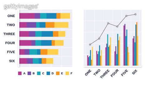 Modern Bar Chart Line Graph Infographic Design Elements 이미지 1353611810