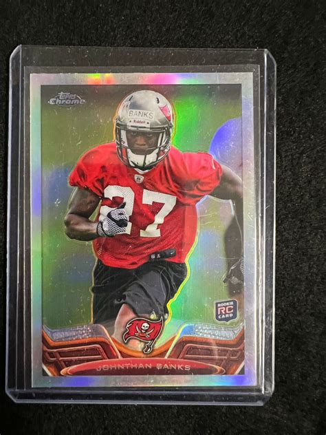 2013 Topps Chrome Rookie Johnthan Banks Silver Refractor 128 Tampa Bay