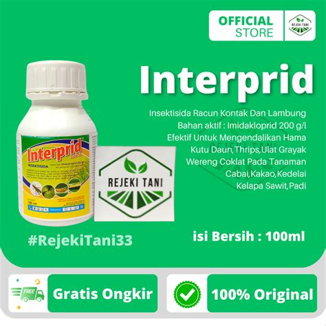 Jual Insektisida Interprid Sl Ml Racun Kontak Dan Lambung