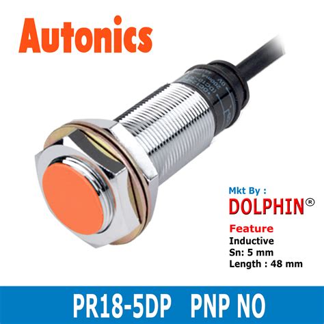 PR18 5DP Autonics M18 Inductive Proximity Switch PNP NO Sn 5 Mm Length