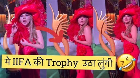 म IIFA Trophy उठ लग Rakhi Sawant Looks Stunning EXCLUSIVE