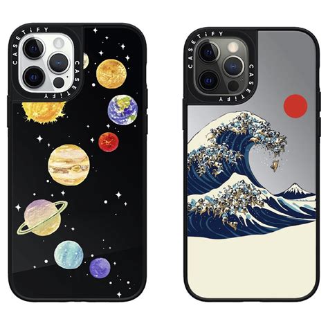 Casetify Planetas Pintura De Ondas Espelho Macio Capa Para Iphone