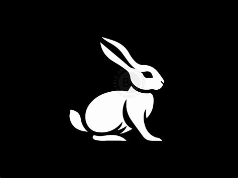 Modern And Elegant White Rabbit Logo Branition