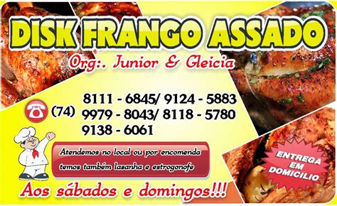 Cartão De Visita Frango Assado Aviddiy