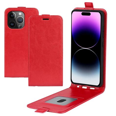 Housse IPhone 15 Pro Simili Cuir Avec Rabat Vertical