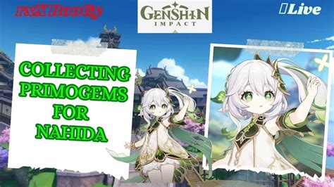 Live Genshin Impact Collecting Primogems For Nahida Genshin Impact