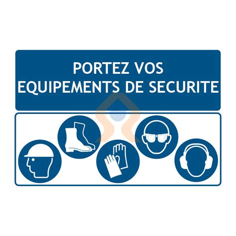 Panneau Port Du Casque Obligatoire Pour Grilles De Chantier Port