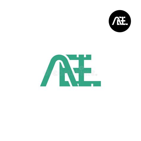 Ael Logo Letter Monogram Design Stock Vector Illustration Of