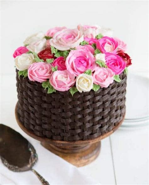 Basket Of Flowers Cake I Am Baker