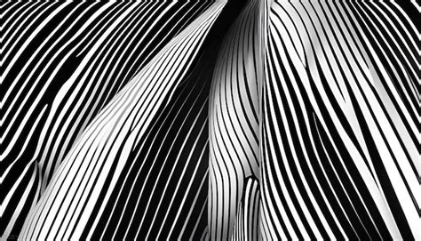 Black And White Pinstripe Pattern Premium Ai Generated Image