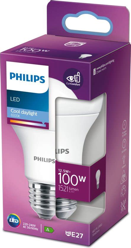 Philips Led Lamp W E A K Koel Wit Daglicht Bol