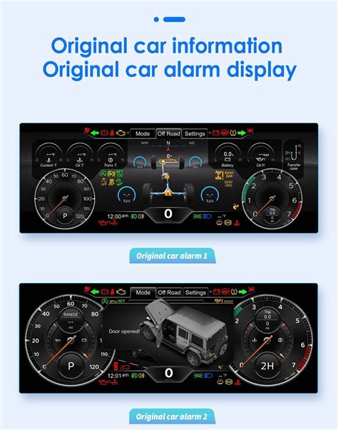 For Jeep Wrangler 2011 2018 12 3 Inch Digital LCD Instrument Cluster