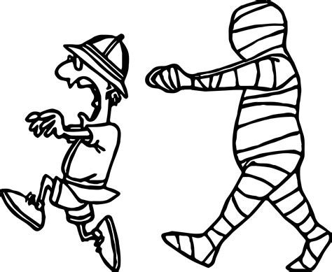 Halloween Mummy Coloring Pages at GetDrawings | Free download