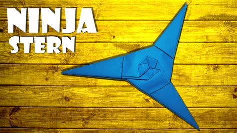 Ninja Stern Origami Aus Papier Basteln How To Make A Paper Ninja Star