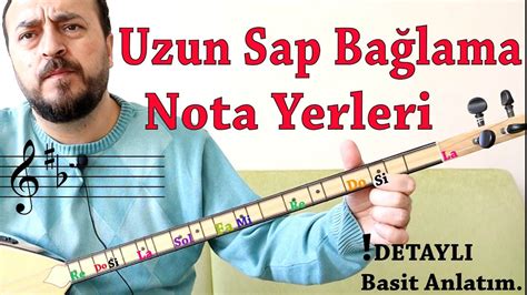 Uzun Sap Bağlama Nota Yerleri BASİT ve detaylı anlatım YouTube