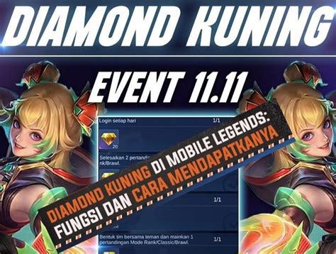 Event Diamond Kuning Mobile Legends Cukup Login Raih Ribuan Promo