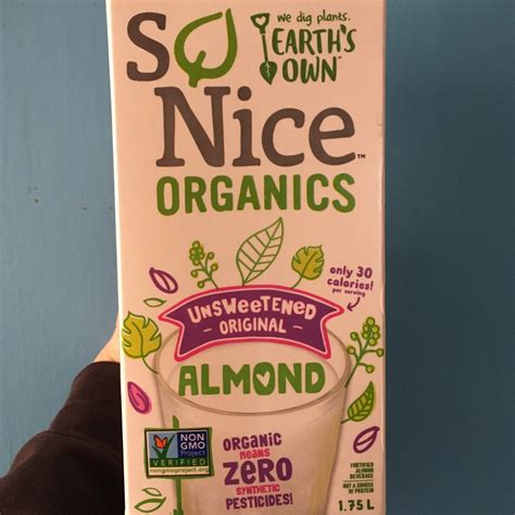 Earth S Own So Nice Organic Unsweetened Almond Milk Reviews Abillion