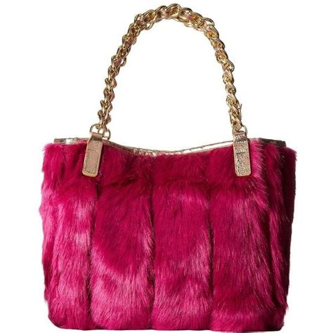 Betsey Johnson Lux Faux Fur Pink Handbags 158 Liked On Polyvore