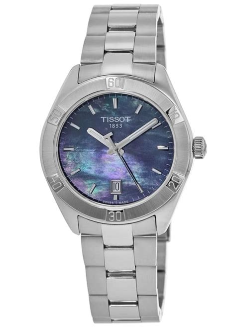 Tissot Pr Sport Chic Black Mother Of Pearl Women S Watch T