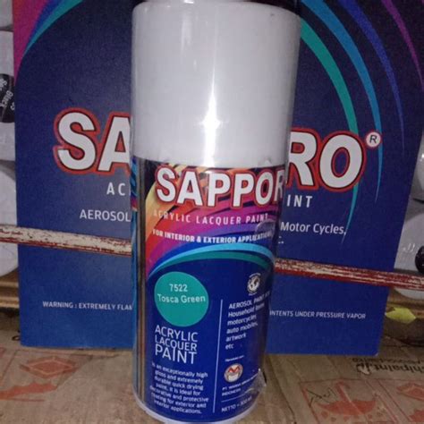 Cat Semprot Saporo SAPPORO 7522 Tosca Green 300ml Hijau Biru Toska