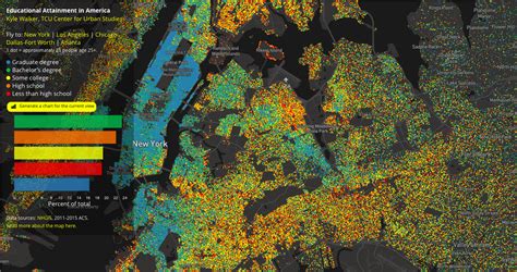 Data Visualization Map Reveals Educational Attainment Levels in Your ...