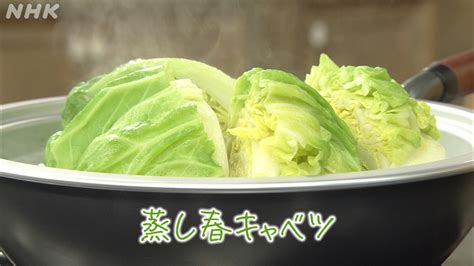 「わたしの春野菜レシピ」 蒸し春キャベツ きょうの料理 Nhk