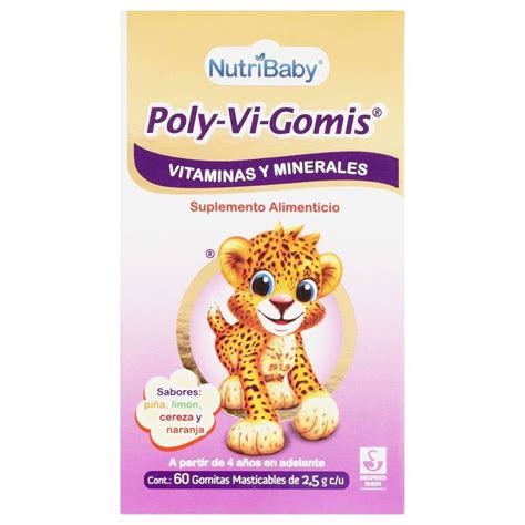 Suplemento Alimenticio Poly Vi Gomis Gomitas Masticables G C U