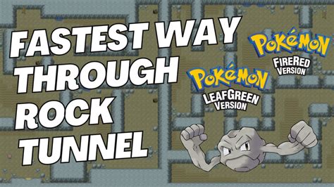 How To Get Through Rock Tunnel Pokémon Fire Red And Leaf Green Walkthrough Fastest Route Youtube