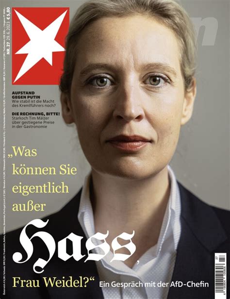 Was können Sie eigentlich ausser Hass Frau Weidel Der Stern fiel