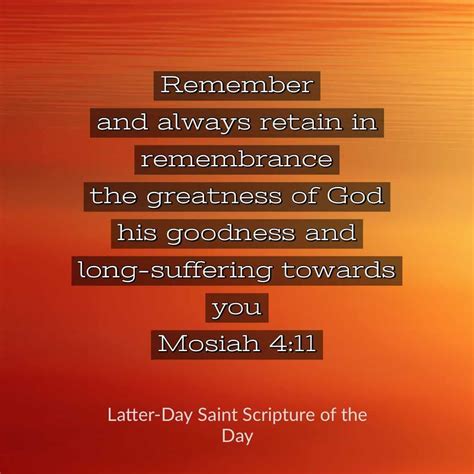 Remember And Always Retain In Remembrance The Greatness Of God His