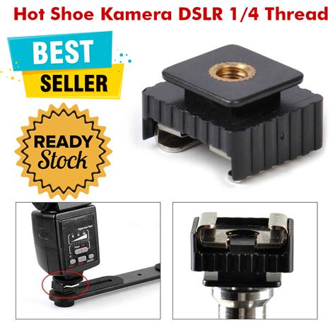 Hot Shoe Kamera Dslr Thread Dudukan Flash Kamera Hot Shoe Flash