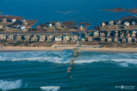 Outer Banks North Carolina And Hatteras Island From Above The Coast