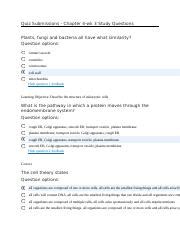 Biol Chapter Wk Study Questions Docx Quiz Submissions