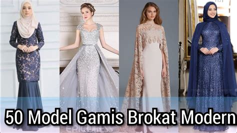 10 Dress Brokat Satin Paling Modis Buat Kondangan Modern Atelier