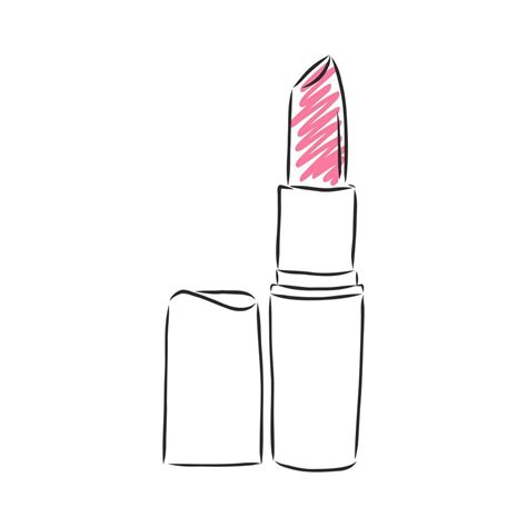 Lipstick Vector Sketch 11092019 Vector Art At Vecteezy