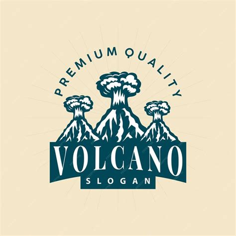 Premium Vector Volcano Logo Illustration Silhouette Design Volcano