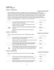 Quiz 03 Results Pdf Quiz 03 Results BISC 307 Spring 2020 Question 1