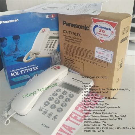 Jual Telepon Rumah Dan Kantor Panasonic KX T7703 Shopee Indonesia