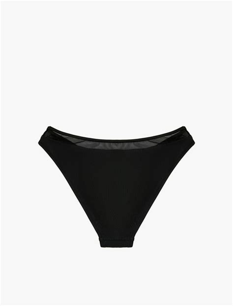 Siyah Kad N Bikini Alt Bel Detayl V Kesim Normal Bel Sak Mm Koton