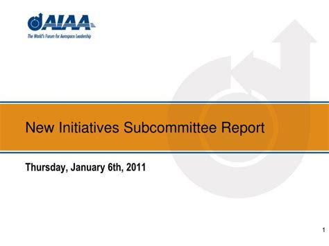 Ppt New Initiatives Subcommittee Report Powerpoint Presentation Free