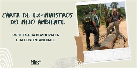 Carta De Ex Ministros Do Meio Ambiente Pela Democracia E Sustentabilidade