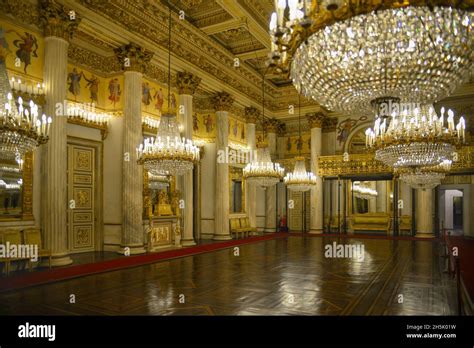 Ballroom At The Royal Palace Turin Stock Photo Alamy