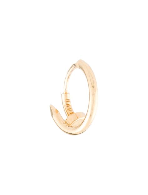 Cartier Juste Un Clou Single Earring 18K Yellow Gold Hoop Earrings